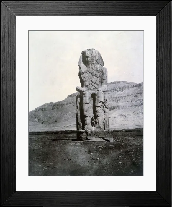 Framed Print : Colossi of Memnon, Thebes, Egypt, 1852 Framed Print : Colossi of Memnon, Thebes, Egypt, 1852