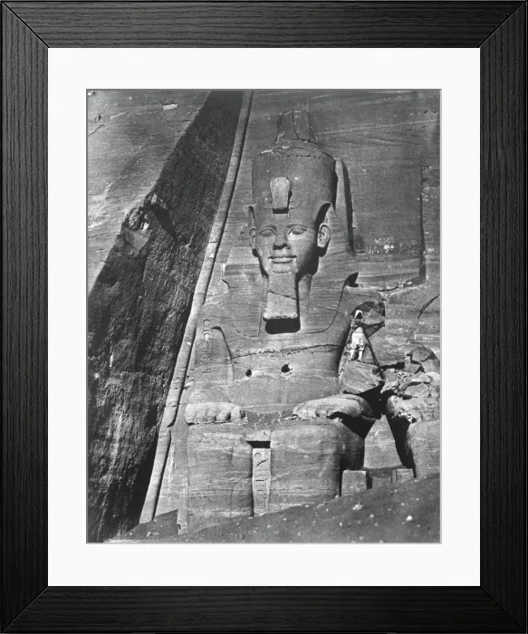 Framed Print : Colossal statue, Egypt, 1852. Artist: Maxime du Camp Framed Print : Colossal statue, Egypt, 1852. Artist: Maxime du Camp
