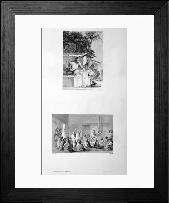 Framed Print : Making Macaroni and Military Meeting, 1802. Artist: Vivant Denon Framed Print : Making Macaroni and Military Meeting, 1802. Artist: Vivant Denon
