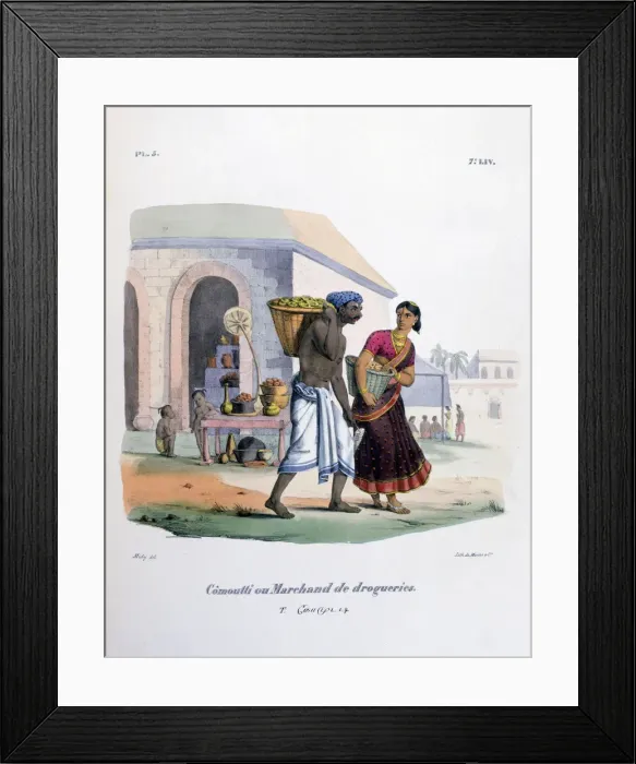 Framed Print : Hardware Merchant, 1828. Artist: Marlet et Cie Framed Print : Hardware Merchant, 1828. Artist: Marlet et Cie