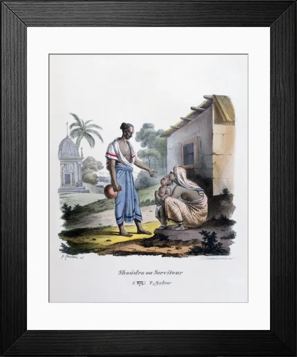 Framed Print : Servant, 1828. Artist: Marlet et Cie