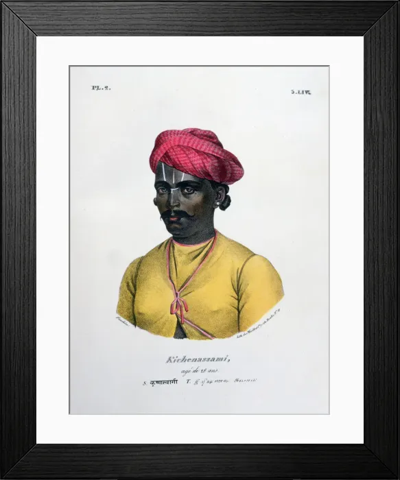 Framed Print : Kichenassami, Aged 28, 1828. Artist: Marlet et Cie Framed Print : Kichenassami, Aged 28, 1828. Artist: Marlet et Cie