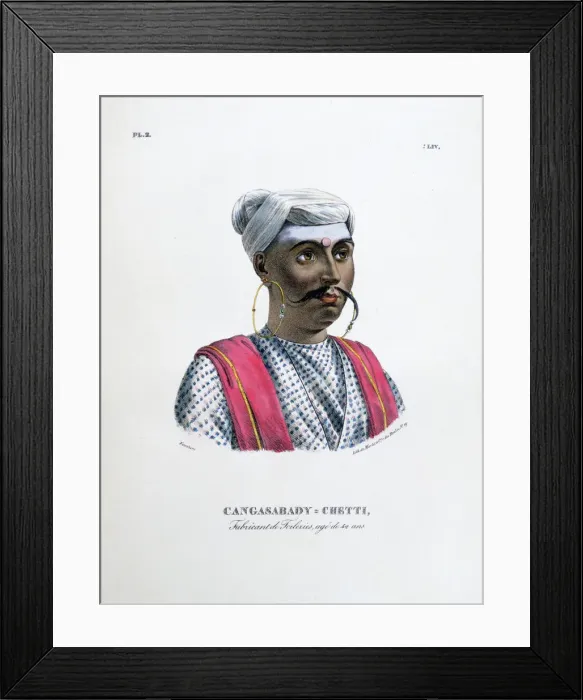 Framed Print : Cloth Maker, Aged 42, 1828. Artist: Marlet et Cie Framed Print : Cloth Maker, Aged 42, 1828. Artist: Marlet et Cie