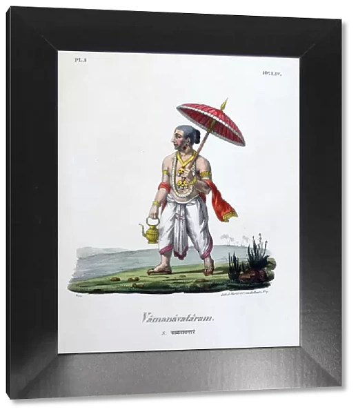 Vamanavataram (dwarf), 1828. Artist: Marlet et Cie