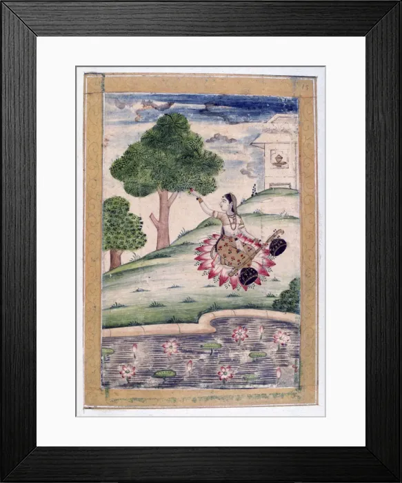 Framed Print : Gujari Ragini, Ragamala Album, School of Rajasthan, 19th century Framed Print : Gujari Ragini, Ragamala Album, School of Rajasthan, 19th century