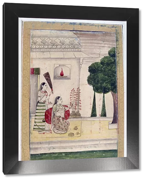 Gunakali Ragini, Ragamala Album, School of Rajasthan, 19th century