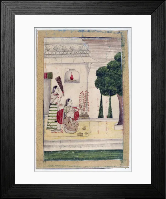 Framed Print : Gunakali Ragini, Ragamala Album, School of Rajasthan, 19th century Framed Print : Gunakali Ragini, Ragamala Album, School of Rajasthan, 19th century