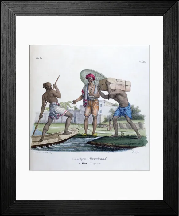 Framed Print : Merchant, 1828. Artist: Marlet et Cie