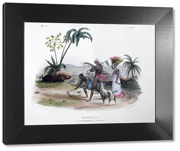 Gardeners, 1828. Artist: Marlet et Cie