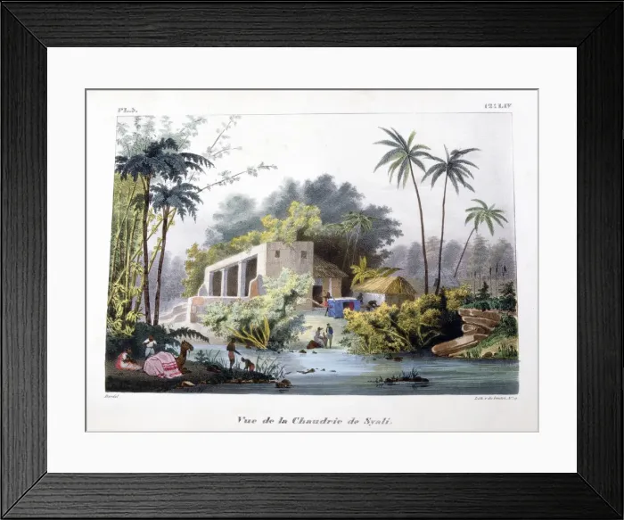 Framed Print : View of the Chaudrie of Syali, India, 1828. Artist: Marlet et Cie Framed Print : View of the Chaudrie of Syali, India, 1828. Artist: Marlet et Cie