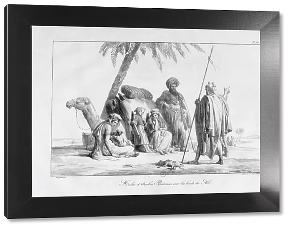 The Rest of the Bedouin Arabs by the Nile, Egypt, 1819. Artist: G Engelmann