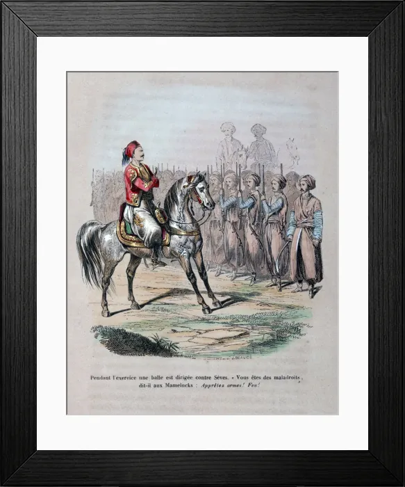 Framed Print : Suleiman Pasha, 1847. Artist: Jean Adolphe Beauce Framed Print : Suleiman Pasha, 1847. Artist: Jean Adolphe Beauce