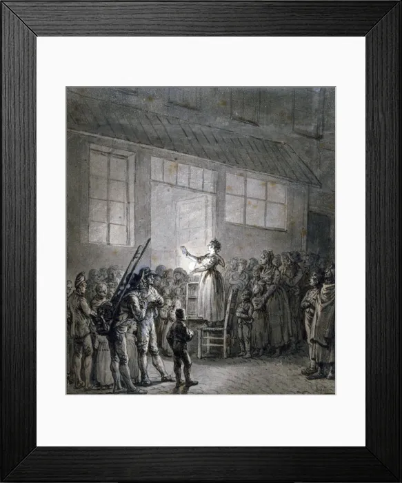 Framed Print : A Popular Singer, 19th century. Artist: Jean Pierre Norblin Framed Print : A Popular Singer, 19th century. Artist: Jean Pierre Norblin