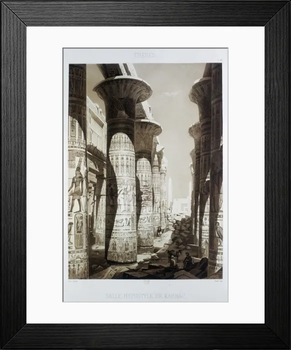 Framed Print : Hypostyle Hall, Thebes, Karnak, Egypt, 1841. Artist: Himely Framed Print : Hypostyle Hall, Thebes, Karnak, Egypt, 1841. Artist: Himely