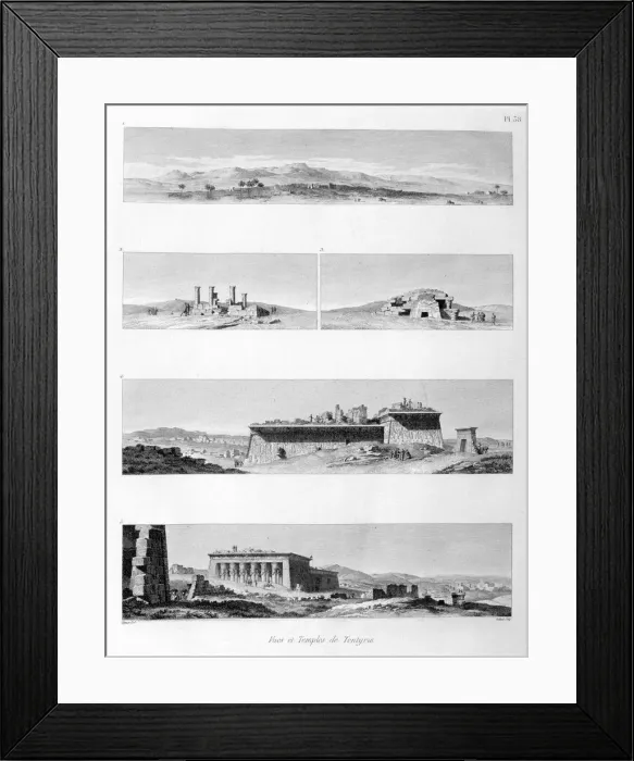 Framed Print : Temple at Tentyris (Temple of Denderah), c1808. Artist: Baltard Framed Print : Temple at Tentyris (Temple of Denderah), c1808. Artist: Baltard