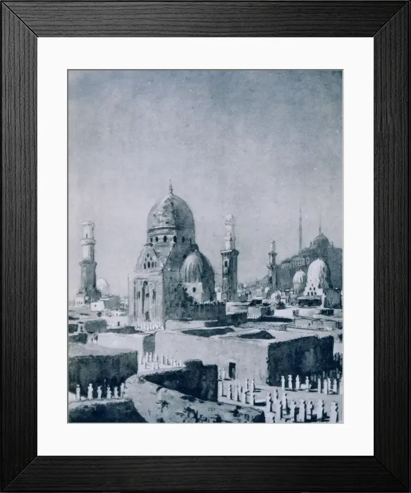Framed Print : The Tombs of the Caliphs, Cairo, Egypt, 1928. Artist: Louis Cabanes Framed Print : The Tombs of the Caliphs, Cairo, Egypt, 1928. Artist: Louis Cabanes
