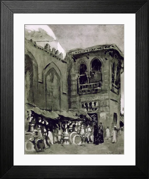 Framed Print : Copper merchant, Cairo, Egypt, 1928. Artist: Louis Cabanes Framed Print : Copper merchant, Cairo, Egypt, 1928. Artist: Louis Cabanes