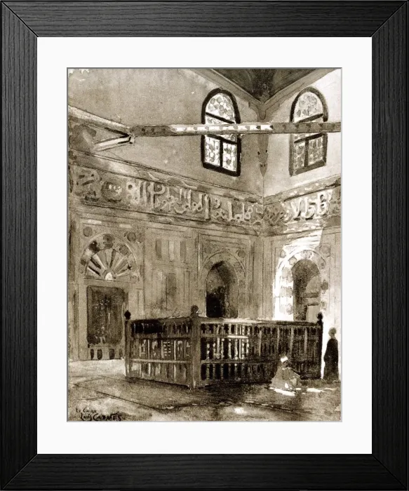 Framed Print : Tomb in a Mosque, Cairo, Egypt, 1928. Artist: Louis Cabanes Framed Print : Tomb in a Mosque, Cairo, Egypt, 1928. Artist: Louis Cabanes