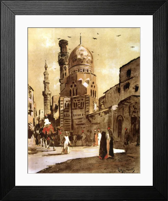 Framed Print : The Blue Mosque, Cairo, Egypt, 1928. Artist: Louis Cabanes Framed Print : The Blue Mosque, Cairo, Egypt, 1928. Artist: Louis Cabanes