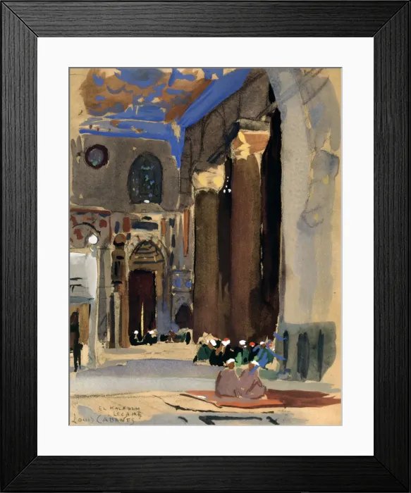 Framed Print : Interior of the Sultan Kalaoun Mosque, Cairo, Egypt, 1928. Artist: Louis Cabanes Framed Print : Interior of the Sultan Kalaoun Mosque, Cairo, Egypt, 1928. Artist: Louis Cabanes