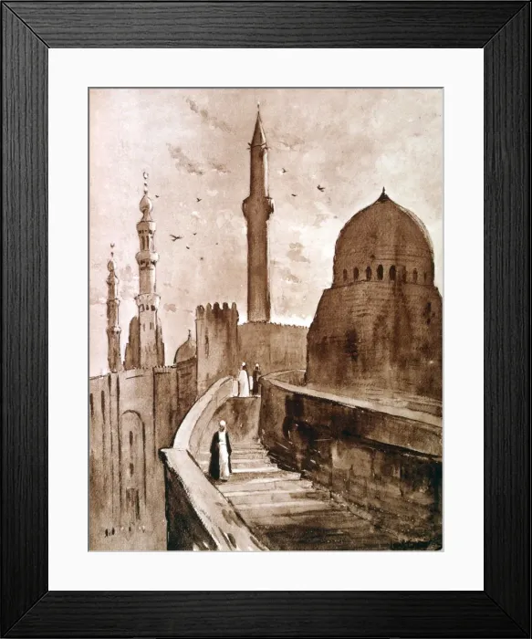 Framed Print : The Citadel at sunrise, Cairo, Egypt, 1928. Artist: Louis Cabanes Framed Print : The Citadel at sunrise, Cairo, Egypt, 1928. Artist: Louis Cabanes