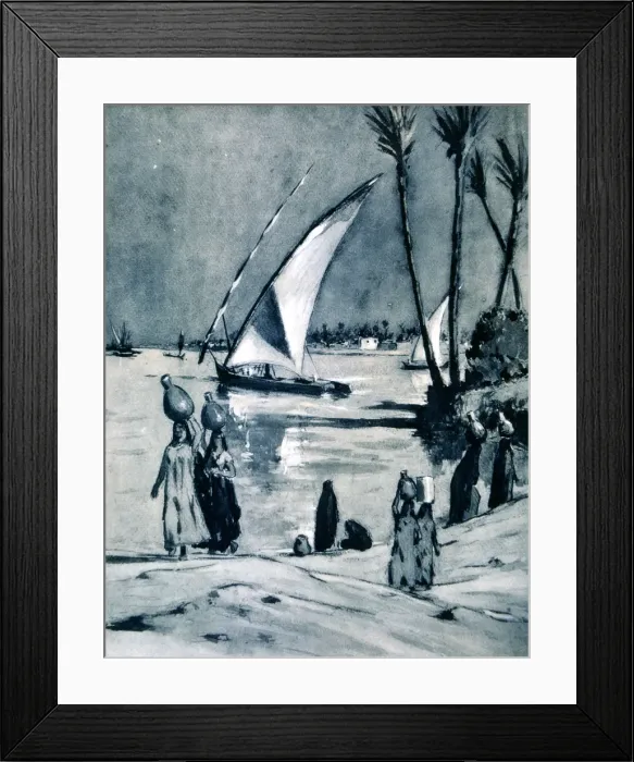 Framed Print : Carrying water from the Nile, Cairo, Egypt, 1928. Artist: Louis Cabanes Framed Print : Carrying water from the Nile, Cairo, Egypt, 1928. Artist: Louis Cabanes