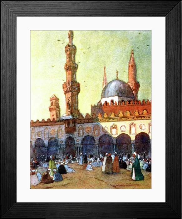Framed Print : The Mosque of Al-Azhar, Cairo, Egypt, 1928. Artist: Louis Cabanes Framed Print : The Mosque of Al-Azhar, Cairo, Egypt, 1928. Artist: Louis Cabanes