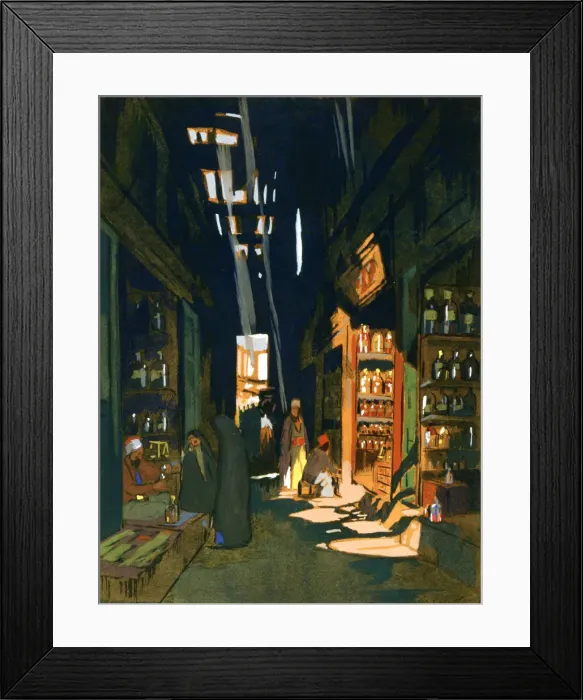 Framed Print : Perfume Merchant, 1928. Artist: Louis Cabanes Framed Print : Perfume Merchant, 1928. Artist: Louis Cabanes