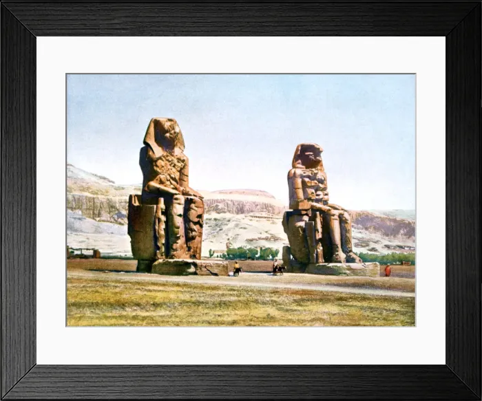 Framed Print : The Colossi of Memnon, Egypt, 20th Century Framed Print : The Colossi of Memnon, Egypt, 20th Century