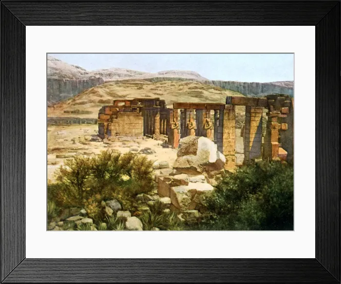 Framed Print : The Ramesseum, Thebes, Egypt, 20th Century Framed Print : The Ramesseum, Thebes, Egypt, 20th Century