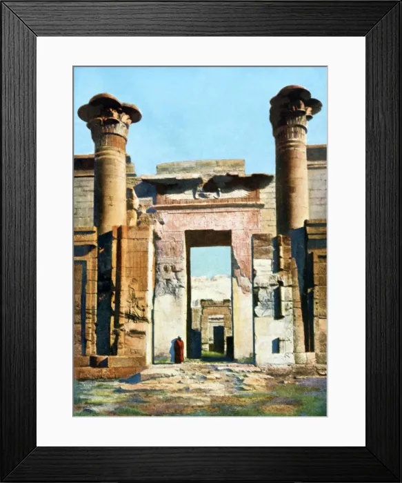 Framed Print : Entrance to the Temple of Medinet Habu, Egypt, 20th Century Framed Print : Entrance to the Temple of Medinet Habu, Egypt, 20th Century