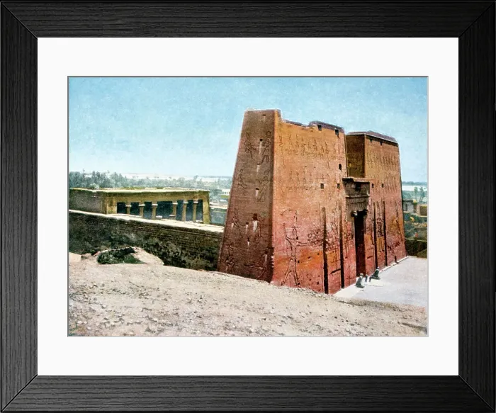 Framed Print : Temple of Horus, Edfu, Egypt, 20th Century Framed Print : Temple of Horus, Edfu, Egypt, 20th Century