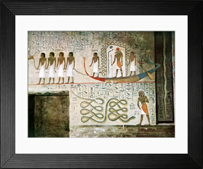 Framed Print : Boat scene, Tombs of the Nobles, Thebes, Egypt Framed Print : Boat scene, Tombs of the Nobles, Thebes, Egypt
