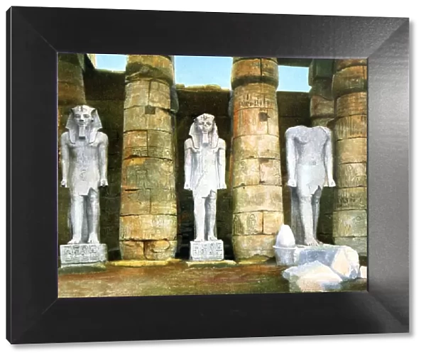 Three statues of Rameses II, Luxor, Egypt, 20th Century