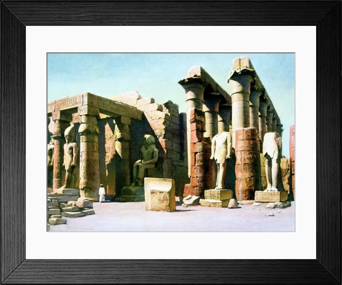Framed Print : Temple of Rameses II, Luxor, Egypt, 20th Century Framed Print : Temple of Rameses II, Luxor, Egypt, 20th Century
