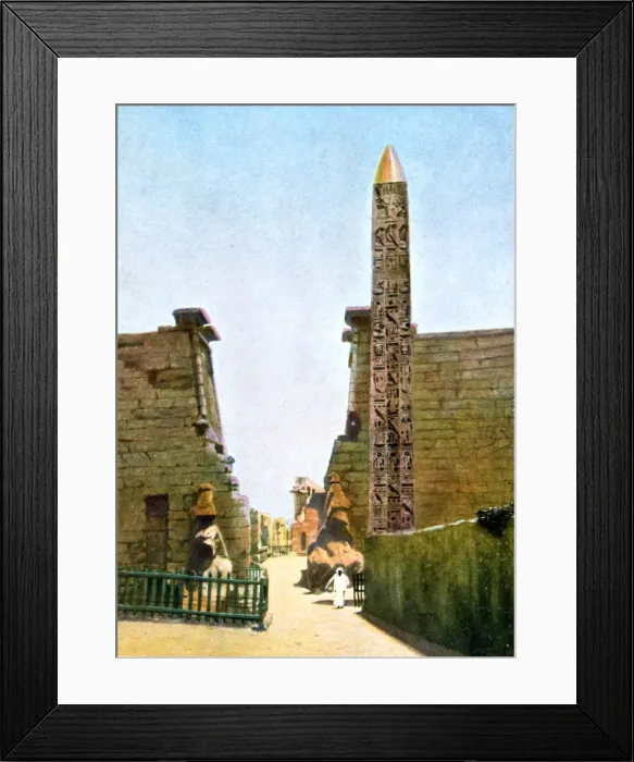 Framed Print : Obelisk at the Temple of Rameses II, Luxor, Egypt, 20th Century Framed Print : Obelisk at the Temple of Rameses II, Luxor, Egypt, 20th Century