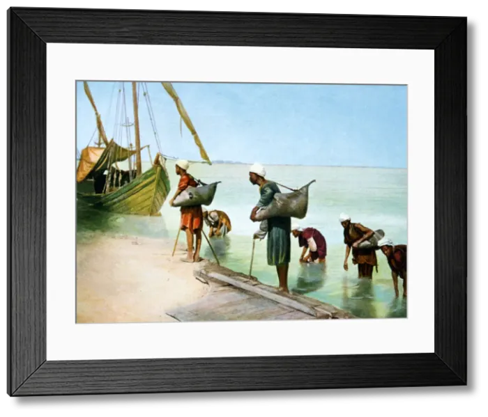 Framed Print : Carrying water, Luxor, Egypt, 20th Century Framed Print : Carrying water, Luxor, Egypt, 20th Century