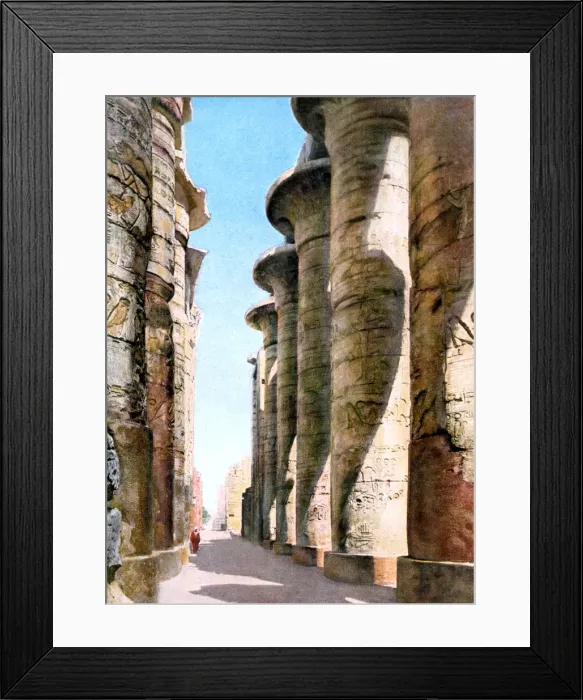 Framed Print : Hypostyle Hall, Temple Karnak, Luxor, Egypt, 20th Century Framed Print : Hypostyle Hall, Temple Karnak, Luxor, Egypt, 20th Century