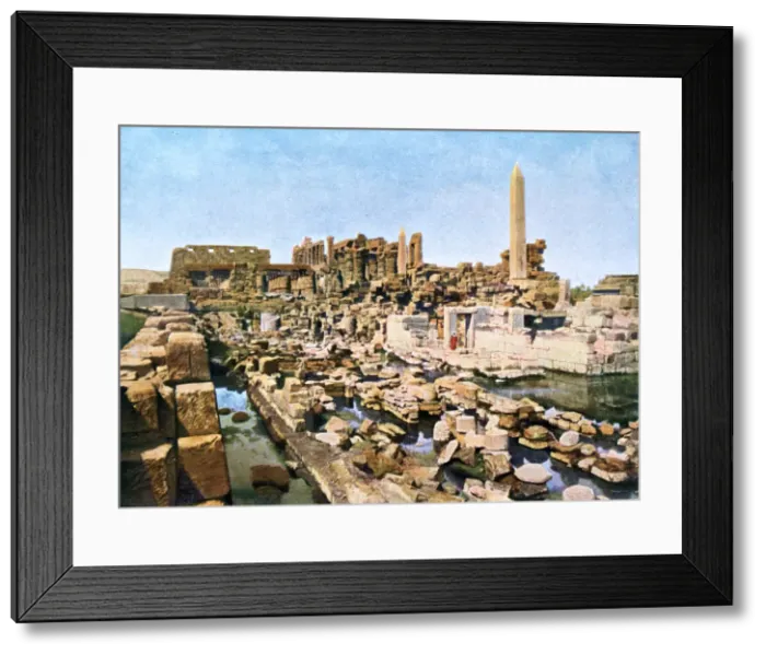 Framed Print : General view of the Grand Temple of Amun-Re, Karnak, Luxor, Egypt, 20th Century Framed Print : General view of the Grand Temple of Amun-Re, Karnak, Luxor, Egypt, 20th Century
