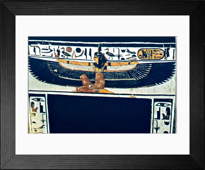 Framed Print : Ancient Egyptian hieroglyphs, Thebes, Egypt