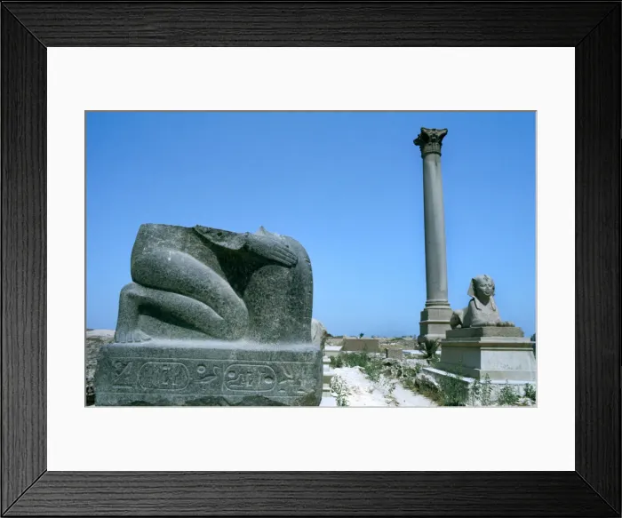 Framed Print : Pompeys Pillar, Alexandria, Egypt Framed Print : Pompeys Pillar, Alexandria, Egypt