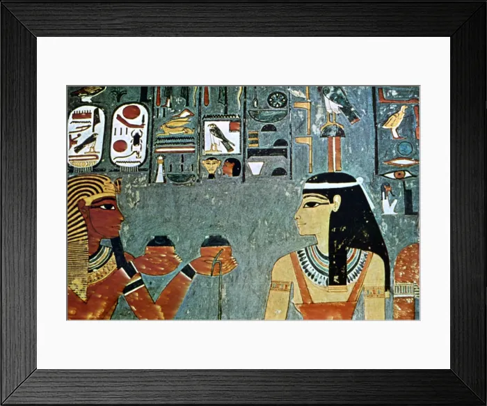 Framed Print : Mural from the Tombs of the Nobles, Thebes, Luxor, Egypt Framed Print : Mural from the Tombs of the Nobles, Thebes, Luxor, Egypt