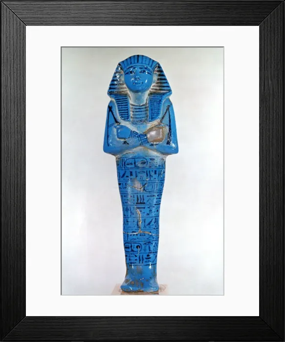 Framed Print : Ancient Egyptian funerary figurine, 13th-12th century BC Framed Print : Ancient Egyptian funerary figurine, 13th-12th century BC