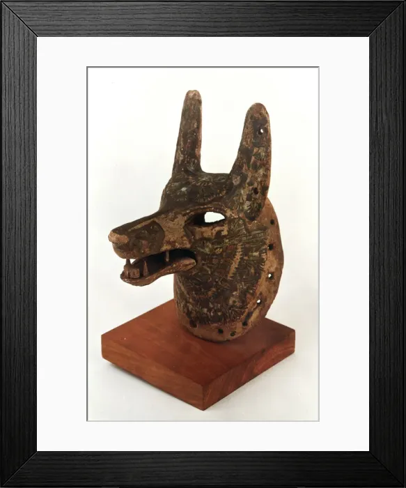 Framed Print : Head of Anubis, 13th-12th century BC Framed Print : Head of Anubis, 13th-12th century BC