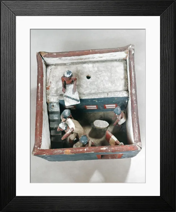 Framed Print : Ancient Egyptian tomb model, 22nd-19th century BC