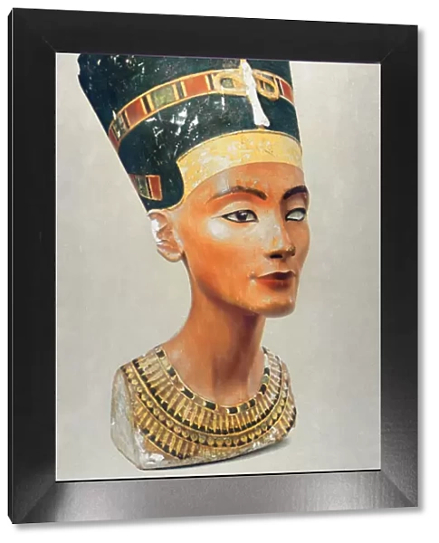 Bust of Nefertiti, queen and wife of the Ancient Egyptian Pharaoh Akhenaten (Amenhotep IV)