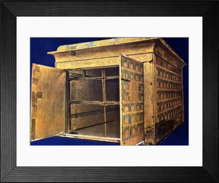 Framed Print : Chest from the tomb of Tutankhamun, 14th century BC Framed Print : Chest from the tomb of Tutankhamun, 14th century BC