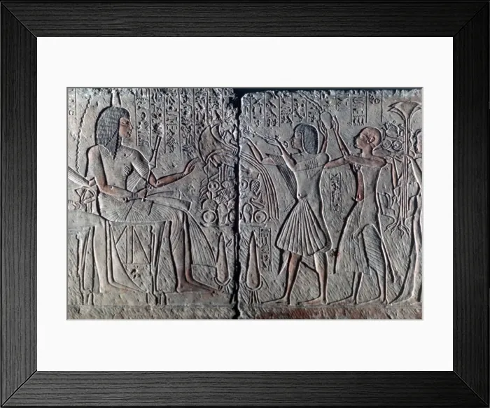 Framed Print : Ancient Egyptian relief, c1300 BC Framed Print : Ancient Egyptian relief, c1300 BC
