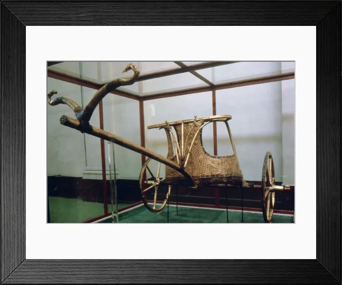 Framed Print : Chariot from the tomb of Tutankhamun, 14th century BC Framed Print : Chariot from the tomb of Tutankhamun, 14th century BC