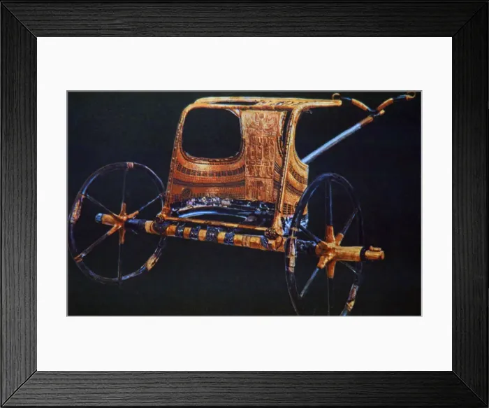 Framed Print : Tutankhamuns burial chariot, 14th century BC Framed Print : Tutankhamuns burial chariot, 14th century BC